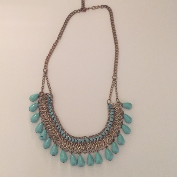 A beautiful light blue necklace