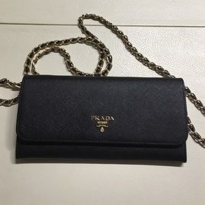 Used Prada Saffiano Leather Wallet