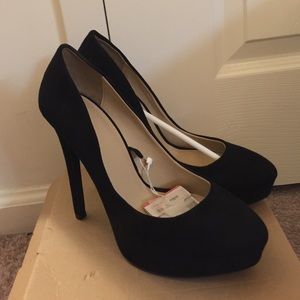 Platform suede heels - Zara size 7.5