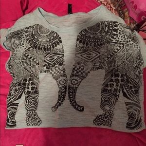 Elephant crop top