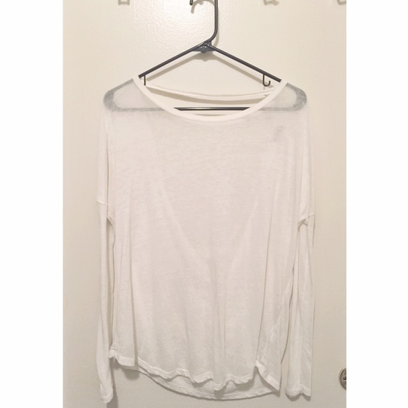 Urban Outfitters Long Sleeve Open-Back Shirt