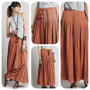 FREE PEOPLE Kathna Maxi Skirt.