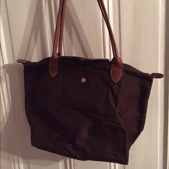 Medium brown long champ bag tote