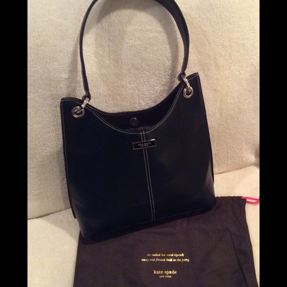 Vintage Kate Spade Black & Brown Single Handle Bag
