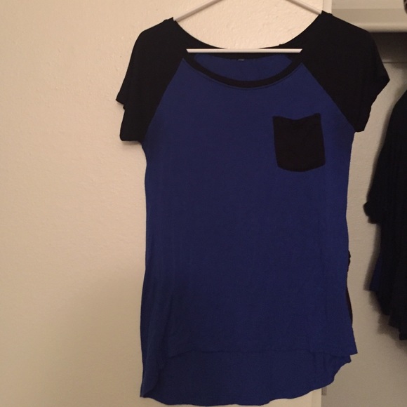 Dark blue and black tee shirt