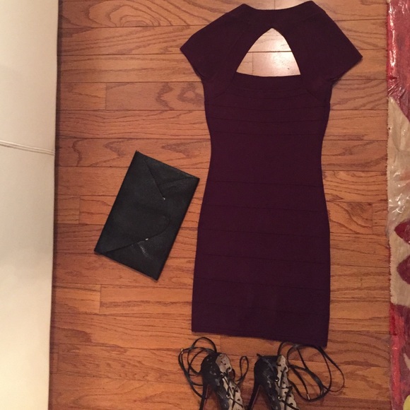 Maroon bandage dress 💜