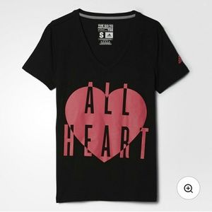 Adidas Graphic Tee "All Heart" - Women's