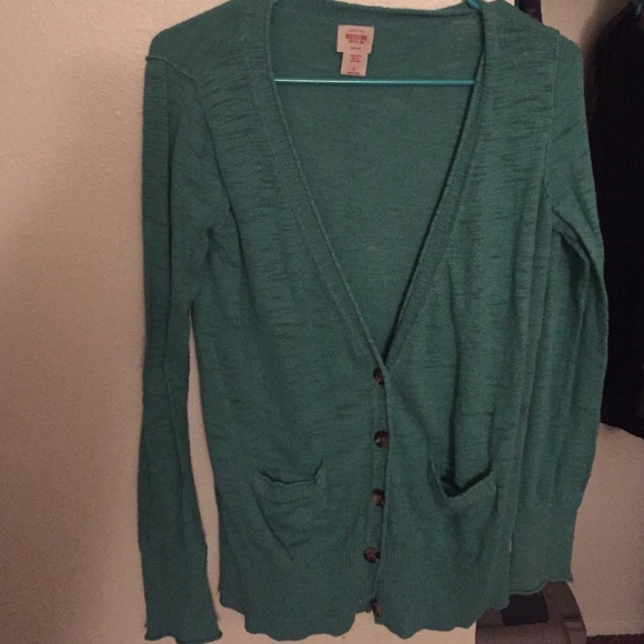 Teal cardigan