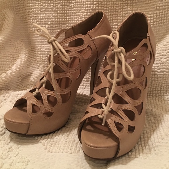 Nude Strappy Heels