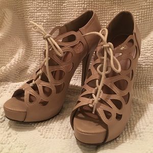 Nude Strappy Heels