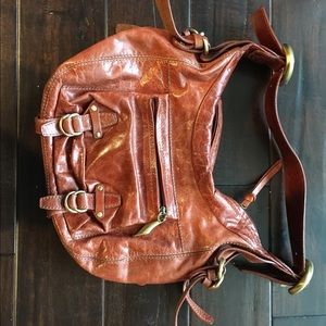 Francesco Biasia Leather Shoulder Bag