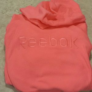 Neon Pink Reebok Fleece Hoodie