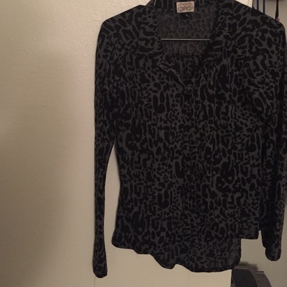 Cheetah printed cardigan