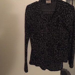 Cheetah printed cardigan
