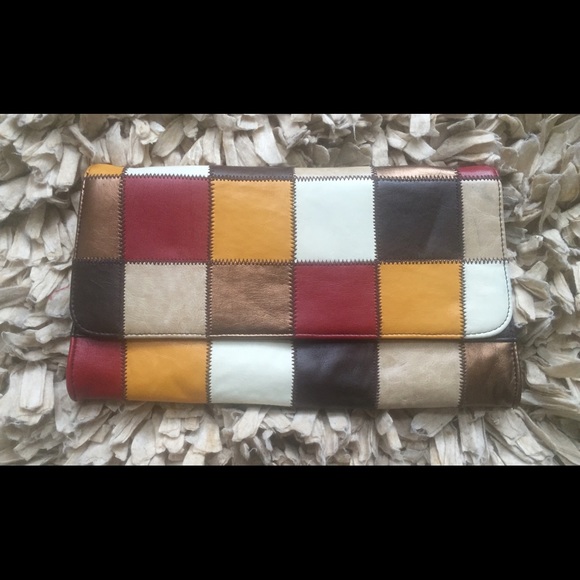 Handbags - Multi Color Patch Clutch