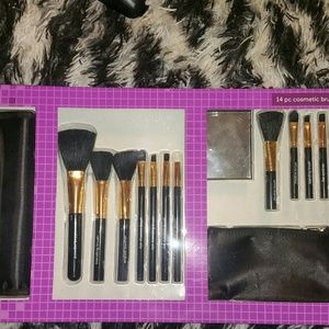 14 pc cosmetic brush set