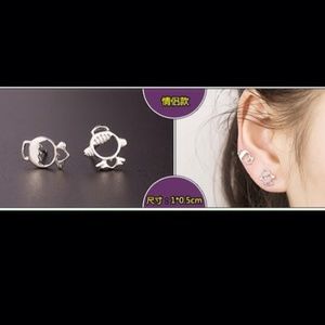 925 silver earring.