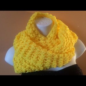 Clrochet Infinity Scarf - Canary yellow