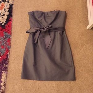 J Crew Gray Strapless Dress / 100% Cotton