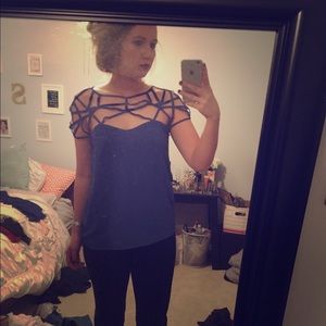 Cobalt blue laser cut top