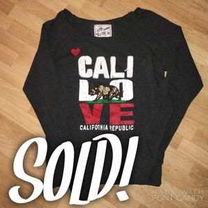 🚫SOLD ON Ⓜ️🚫 Grey California Crewneck