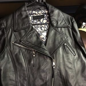 Steve Madden Motorcycle Leather Jacket XL