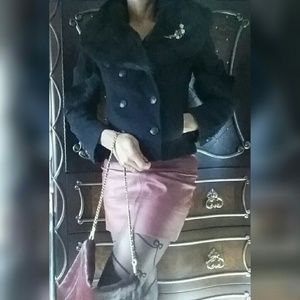 Bird by Juicy Couture double breasted wool coat