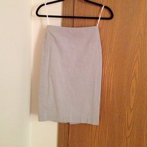 Club Monaco Seersucker Pencil Skirt