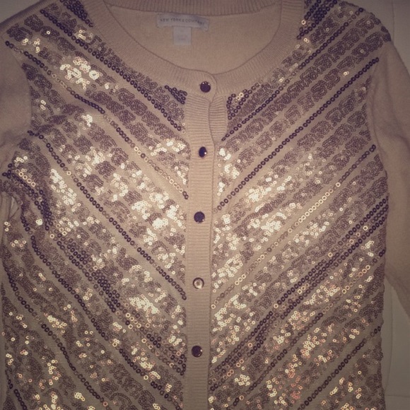New York & Company Sweaters - New York & Company Sequined Cardigan
