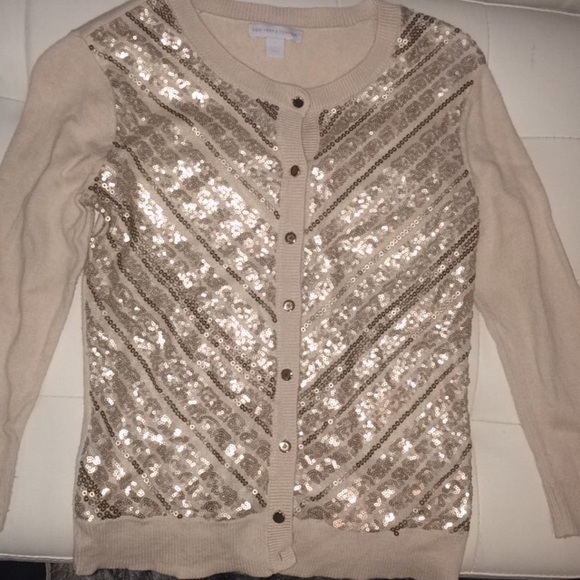 New York & Company Sequined Cardigan - Picture 2 of 3