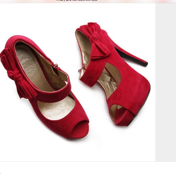 Maroon/red heels