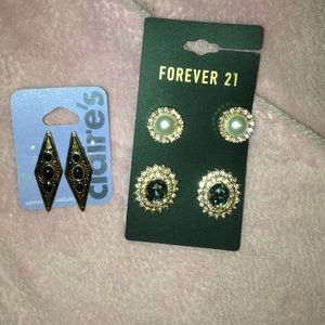 Claire's & forever 21 earrings
