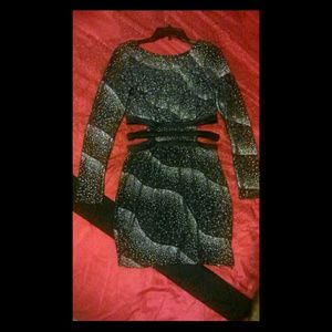 Brand New Silver and Black Dress