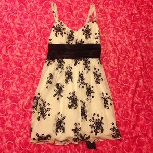 Black and white dress