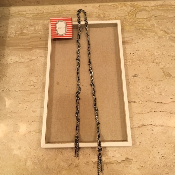 Stella & Dot Mixed metal lariat necklace strand