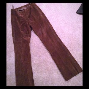 Tan Suede Pants
