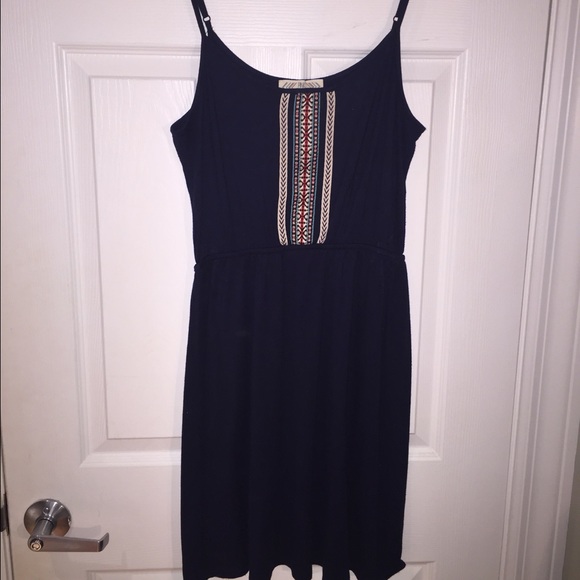 Navy blue summer dress