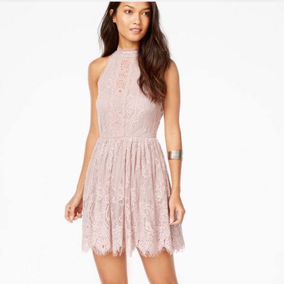 Free People Dresses & Skirts - Free People pink lace button up dress