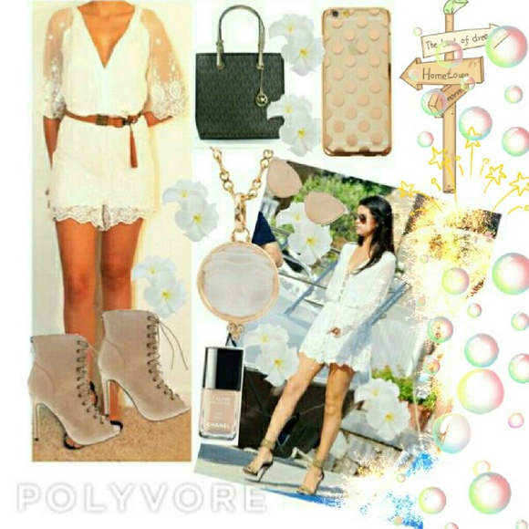 💝Tulle short jumpsuit with floral embroidery💝