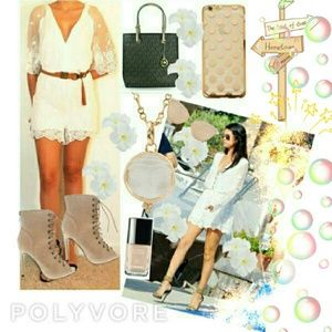 💝Tulle short jumpsuit with floral embroidery💝