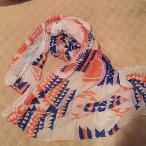 Tribal print scarf