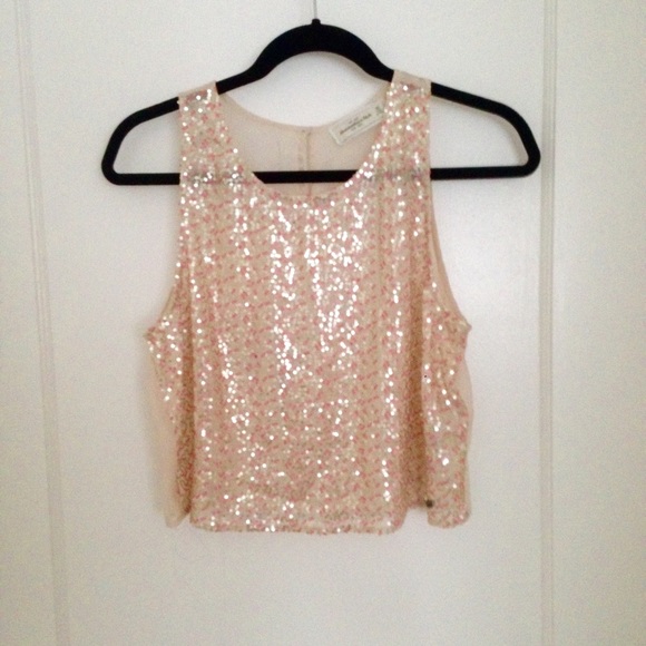 A&F sequined top