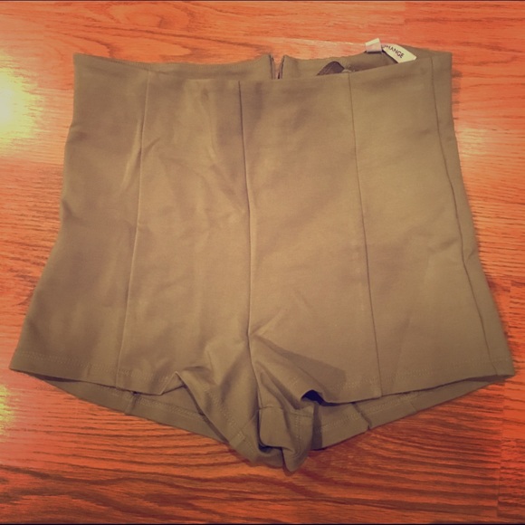 Foreign exchange high waisted shorts