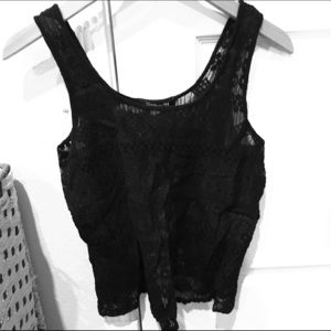 Open back forever 21 lace tank top