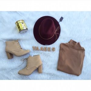 Tan booties