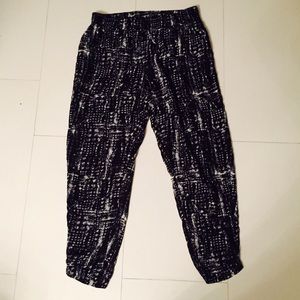 Cynthia Rowley Patterned Drawstring Pants - XL