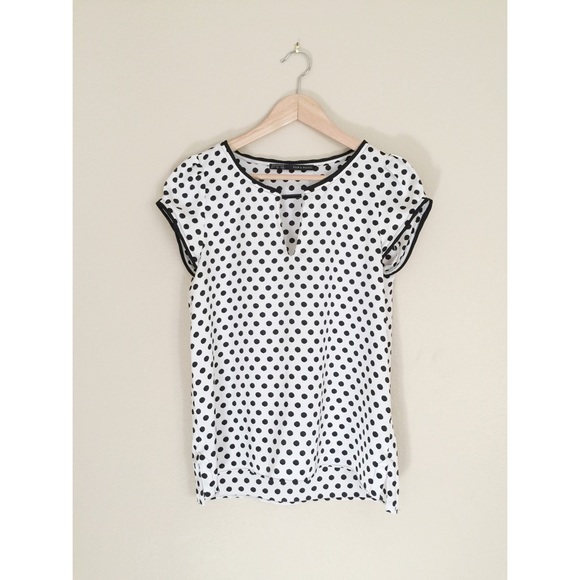 Zara Polka Dots Silk Top