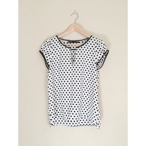 Zara Polka Dots Silk Top