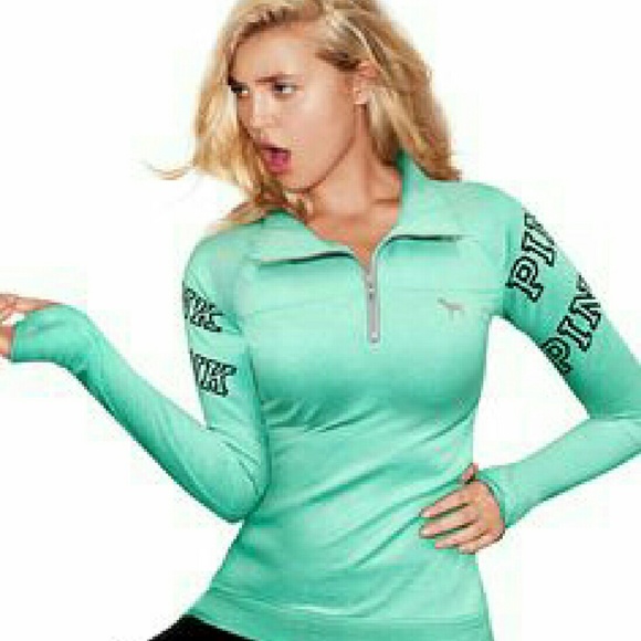 victoria secret pink ultimate half zip