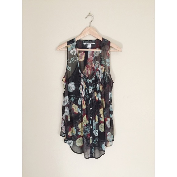 Floral Sleeveless Top